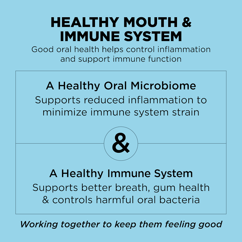 Good oral health helps control inflammation and support immune function