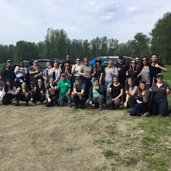 Petcurean river cleanup team