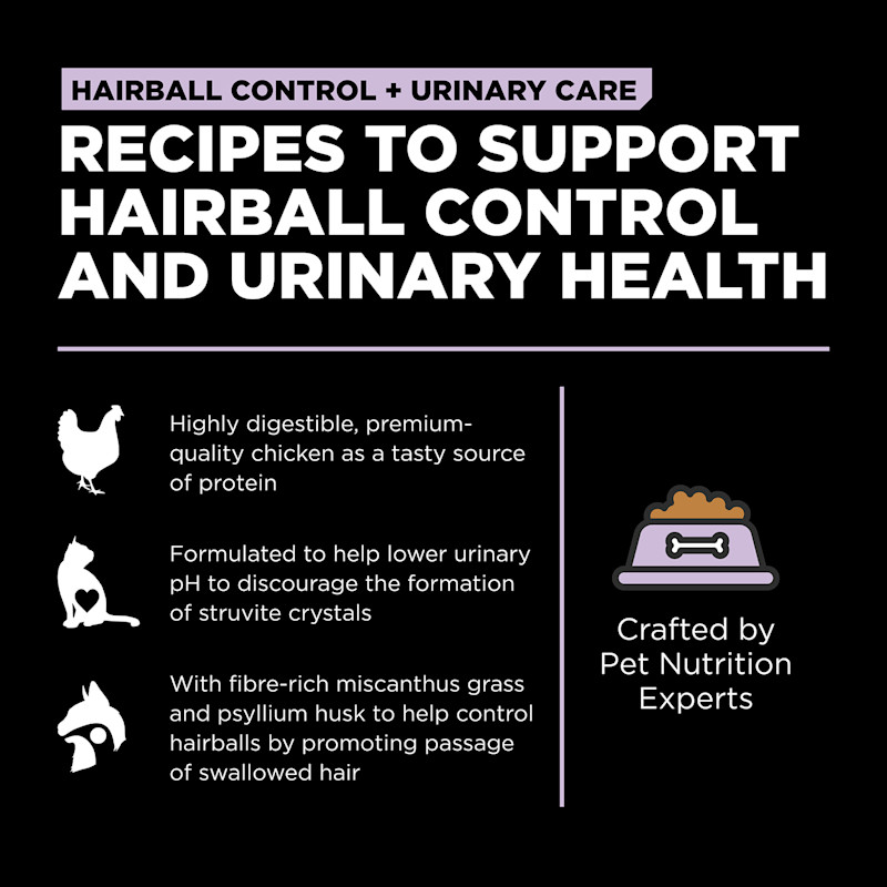 Recipes to support hairball control and urinary health