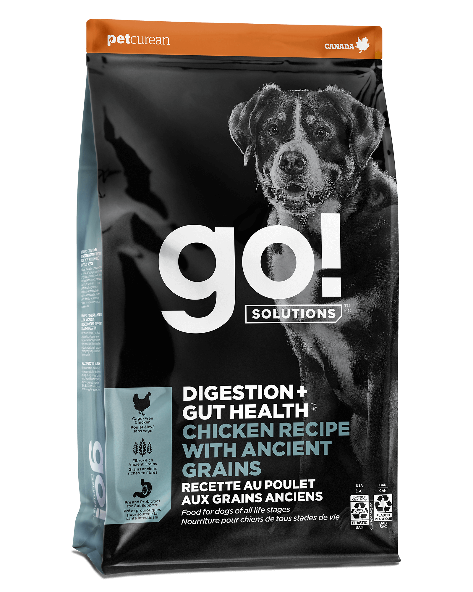 Go! Digestion + Gut Health Chicken with Ancient Grains dog food