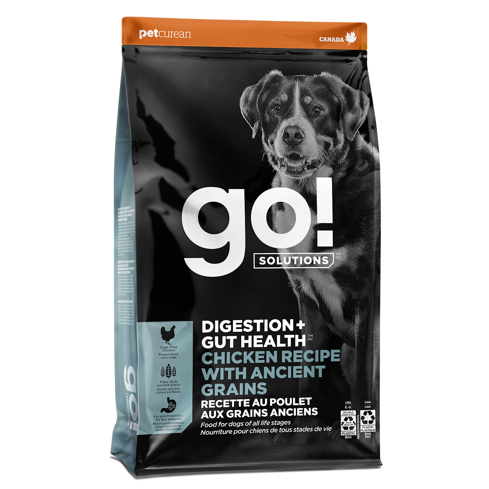 Digestion + Gut Health Chicken Dry Dog Food with Grains | Go! Solutions