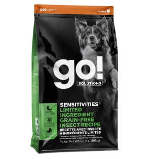 GO! SOLUTIONS SENSITIVITIES Limited Ingredient Grain-Free Insect Recipe for dogs