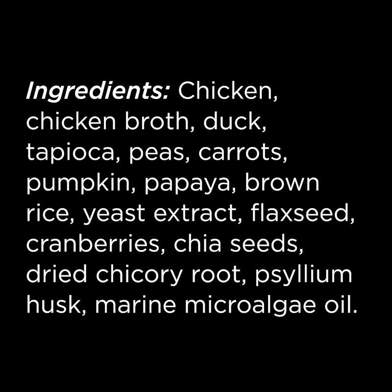 Go! Solutions Booster Digestive Health Chicken + Duck Pâté dog food topper ingredients
