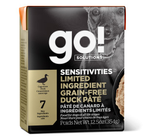Go! Solutions Sensitivities Limited Ingredient Grain-Free Duck Pâté for Dogs