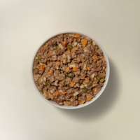 Now Fresh Beef & Rice Dinner wet dog food in bowl