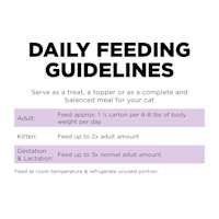 Go! Solutions Carnivore Grain-Free Chicken, Turkey + Duck Pâté wet cat food feeding guidelines
