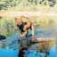 Formosan Mountain Dog in river