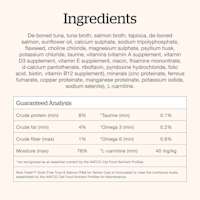Now Fresh Tuna & Salmon Pâté for Seniors wet cat food ingredients