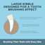 Large kibble designed for a tooth brushing effect