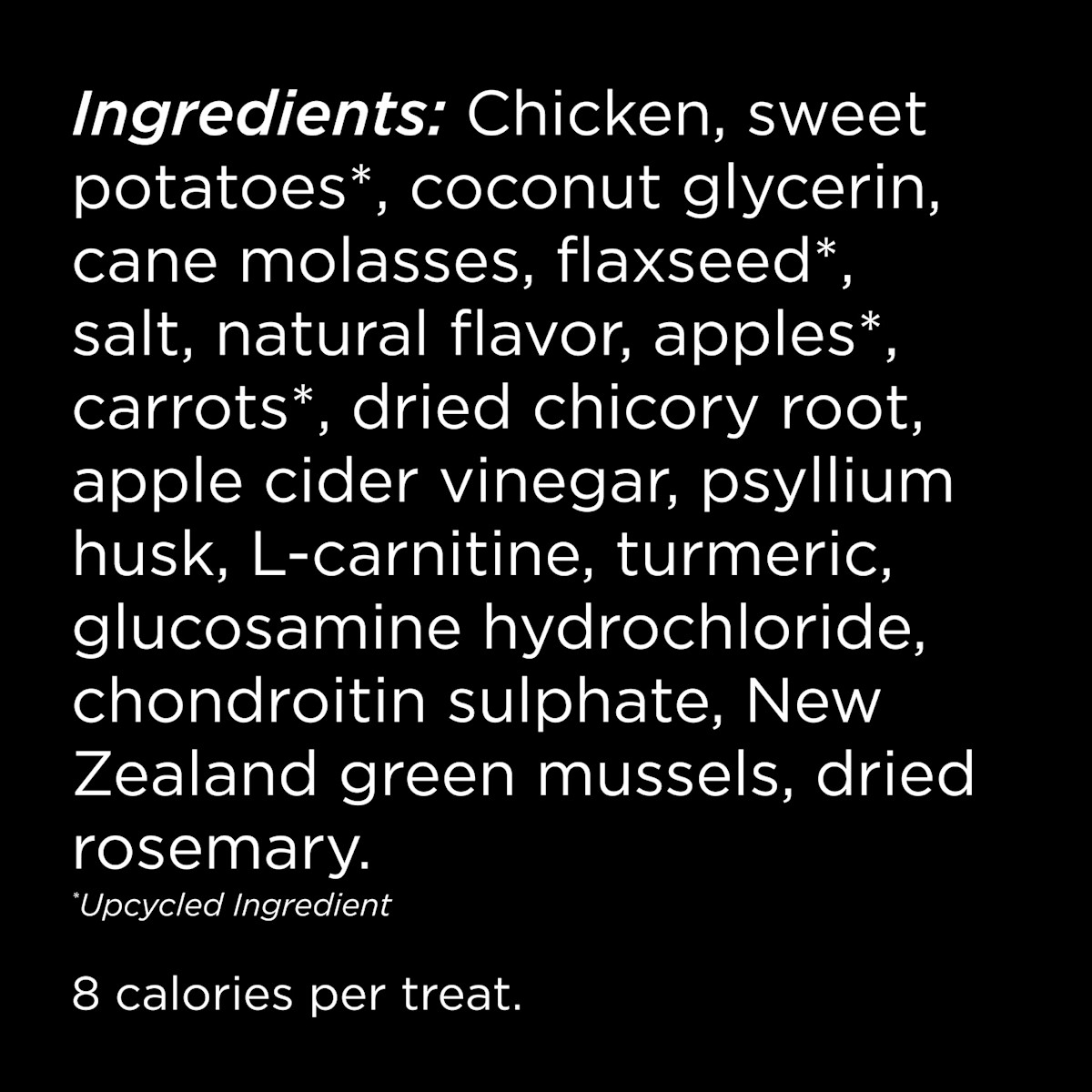 Go! Solutions Benefit Chews Weight Management + Joint Care Chicken Recipe dog treats ingredients