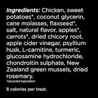 Go! Solutions Benefit Chews Weight Management + Joint Care Chicken Recipe dog treats ingredients