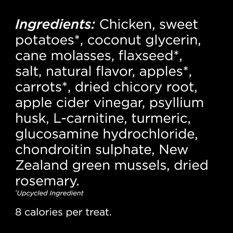 Go! Solutions Benefit Chews Weight Management + Joint Care Chicken Recipe dog treats ingredients
