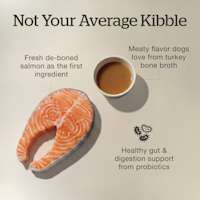 Fresh de-boned salmon as the first ingredient