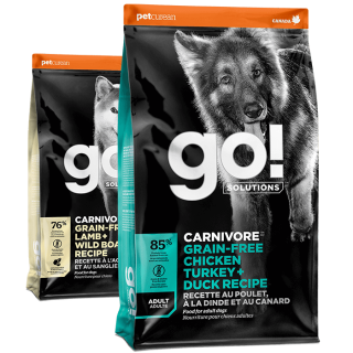 GO! SOLUTIONS CARNIVORE dry food recipes for dogs