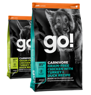 Go! Solutions Carnivore dry food recipes for dogs