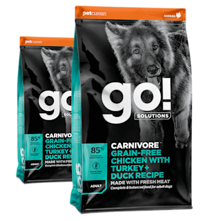 Go! Solutions Carnivore dry food recipes for dogs