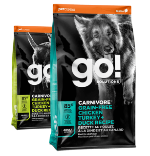 Go! Solutions Carnivore dry food recipes for dogs