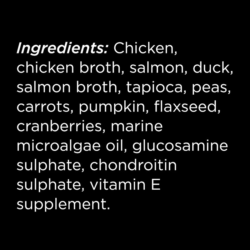 Go! Solutions Booster Joint Care Chicken, Salmon + Duck Pâté dog food topper ingredients