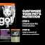 Customize your pet's nutrition with dry food plus Booster recipes
