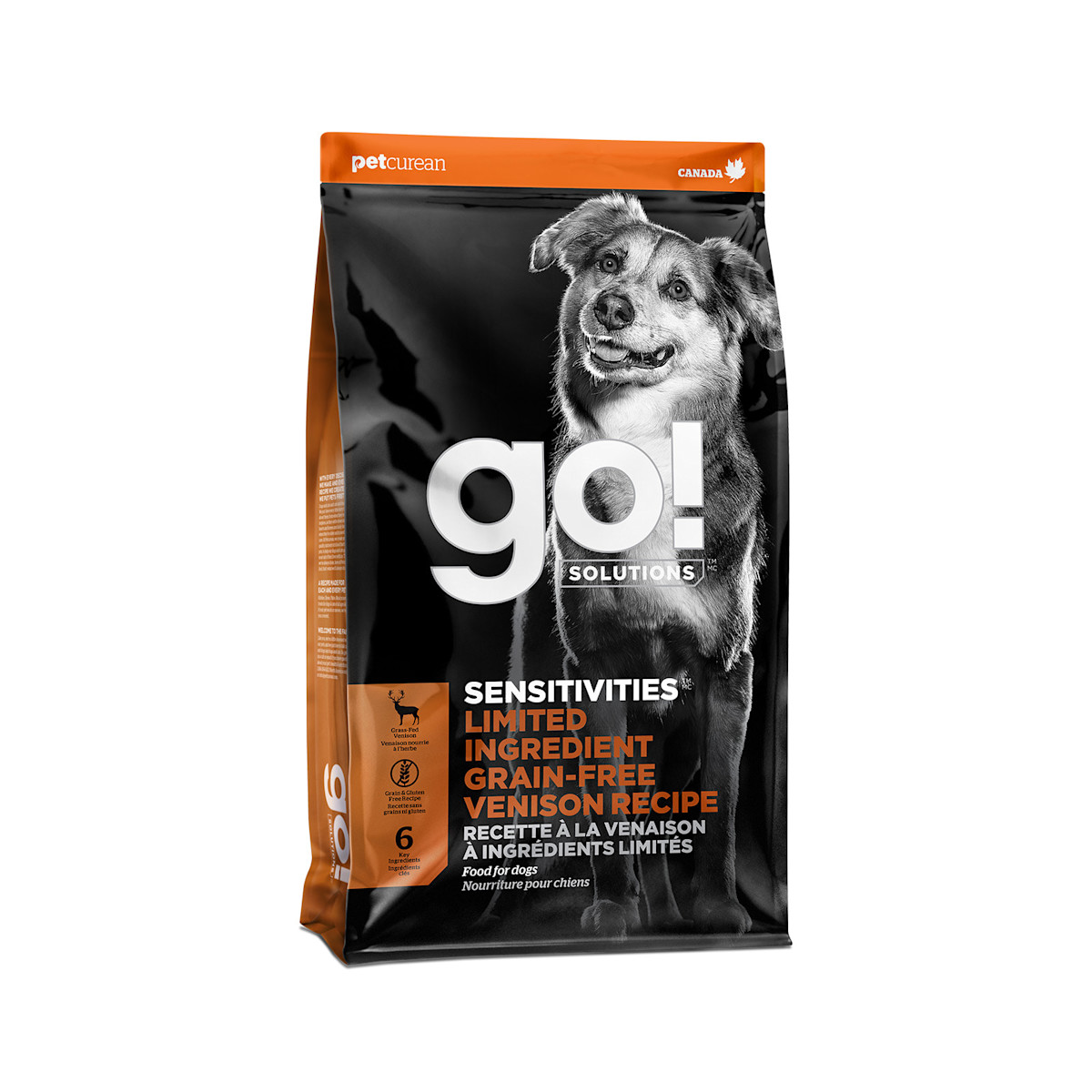 Go! Solutions Sensitivities Limited Ingredient Grain-Free Venison Recipe dry food for dogs