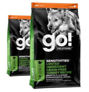 Go! Sensitivities Limited Ingredient Turkey kibble bags