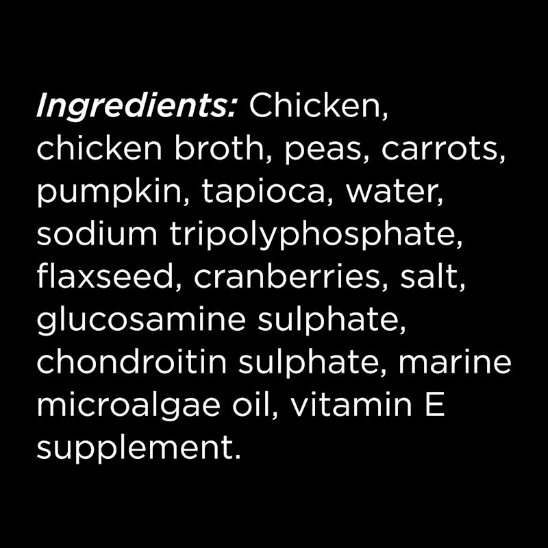 Go! Solutions Booster Joint Care Minced Chicken Recipe with Gravy dog food topper ingredients