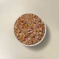Now Fresh Chicken & Rice Dinner wet dog food in bowl
