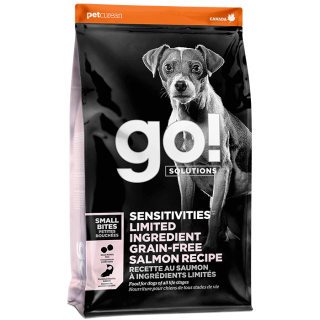 GO! SOLUTIONS SENSITIVITIES Limited Ingredient Grain-Free Small Bites Salmon Recipe for Dogs