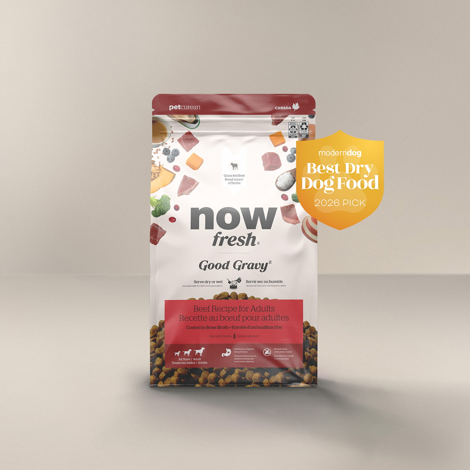 Now Fresh Good Gravy Beef Recipe for Adult dogs Modern Dog Best Dry Dog Food 2026 Pick
