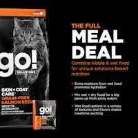 Combine kibble with wet food for unique solutions-based nutrition