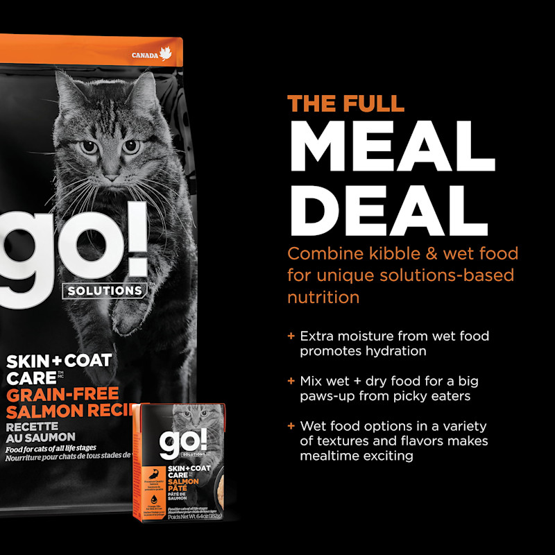 Combine kibble with wet food for unique solutions-based nutrition