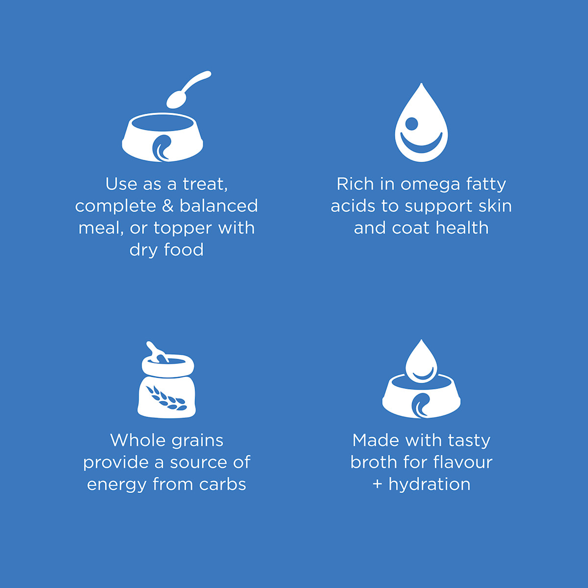 Use as a meal or topper, rich in omega fatty acids, with whole grains, and made in a tasty broth