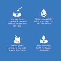 Use as a meal or topper, rich in omega fatty acids, with whole grains, and made in a tasty broth