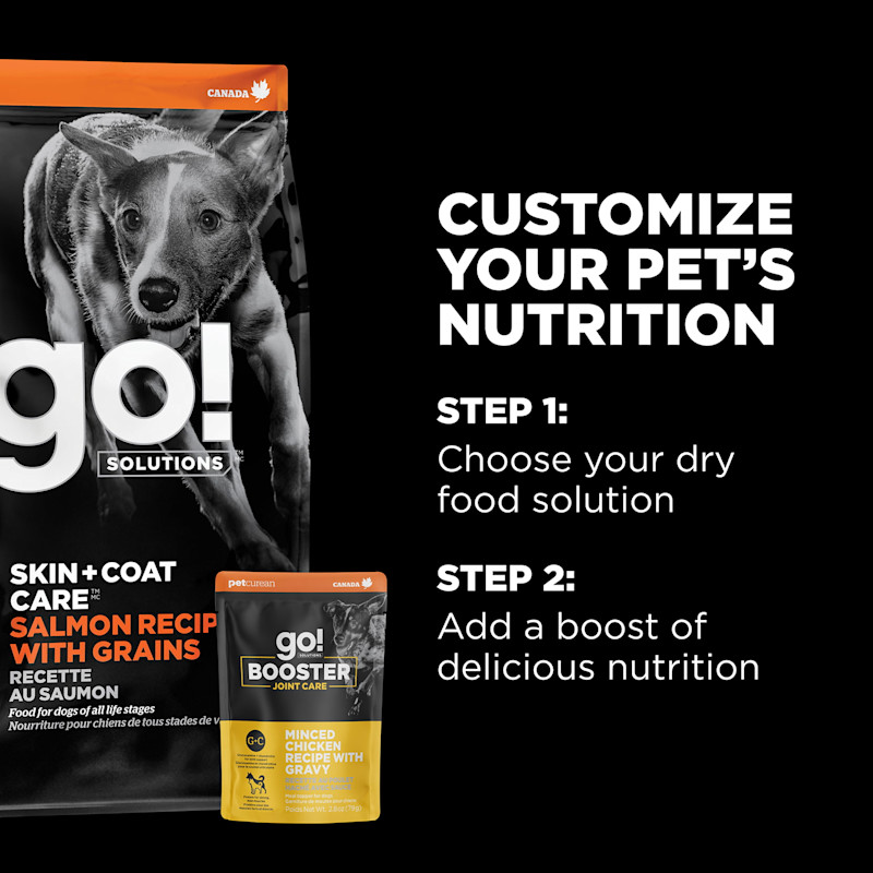 Customize your pet's nutrition with kibble and toppers