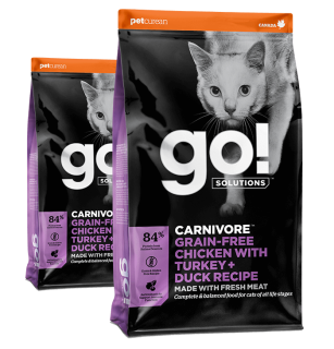 Go! Solutions Carnivore dry food recipes for cats