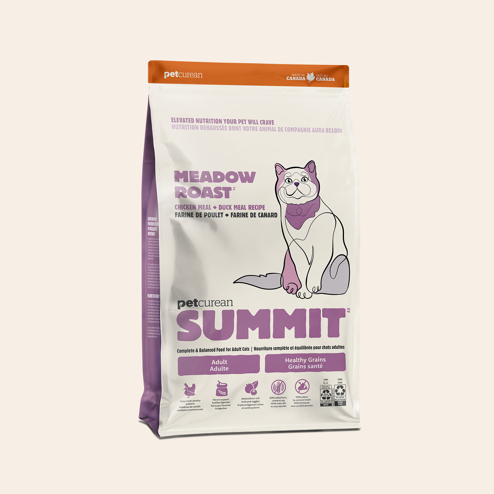 Summit Meadow Roast Chicken Meal + Duck Meal Recipe dry food for adult cats