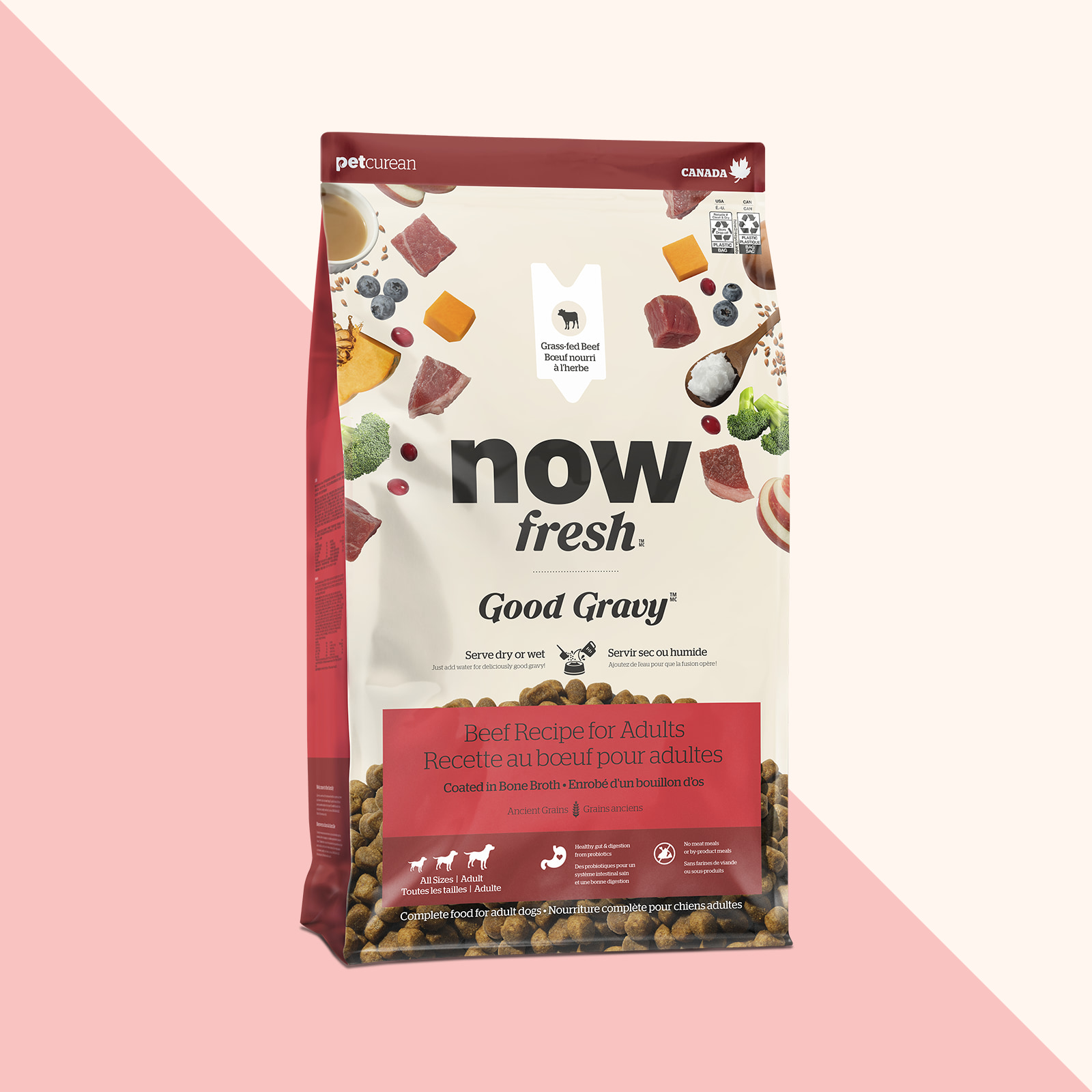 Now Fresh Good Gravy Beef Recipe dry food for adult dogs