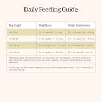 Now Fresh Large Breed Senior Recipe dog food feeding guide