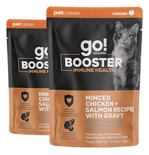 Go! Solutions Booster Immune Health Chicken + Salmon Recipe with Gravy wet cat food