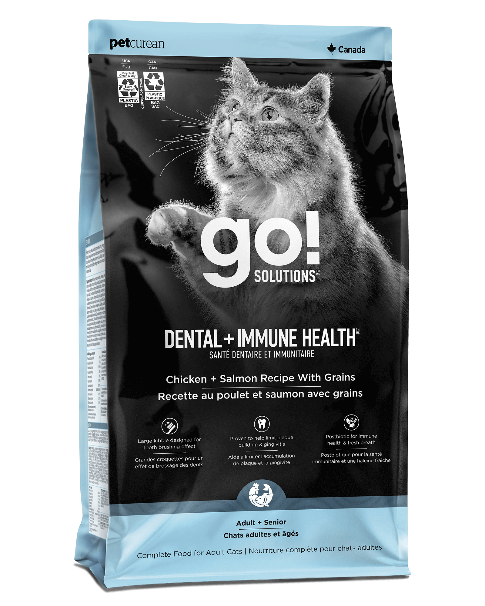 Go! Solutions Dental + Immune Health Chicken + Salmon Recipe for Cats