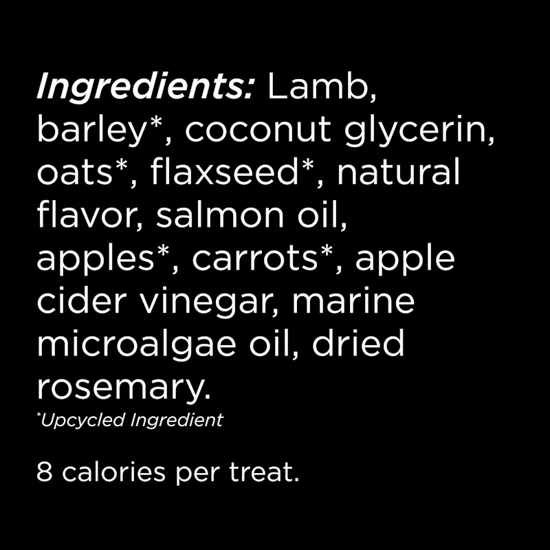 Go! Solutions Benefit Chews Skin + Coat Care Lamb Recipe dog treats ingredients