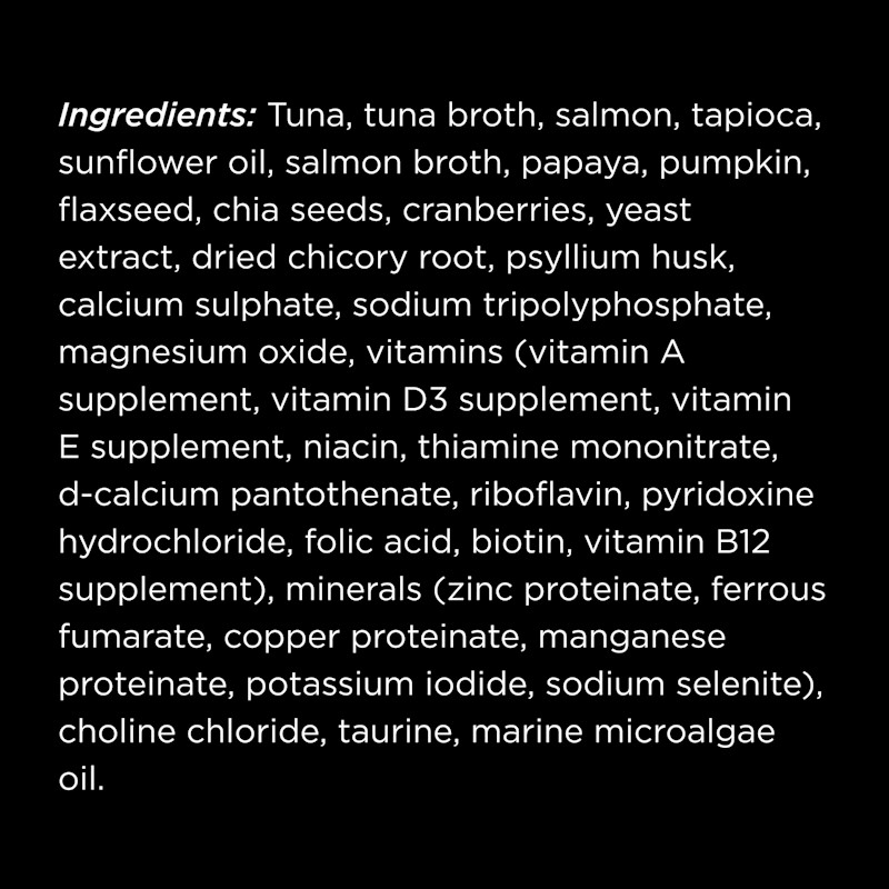 Go! Solutions Booster Digestive Health Tuna + Salmon Pâté cat food topper ingredients