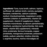 Go! Solutions Booster Brain Health Tuna + Salmon Pâté cat food topper ingredients