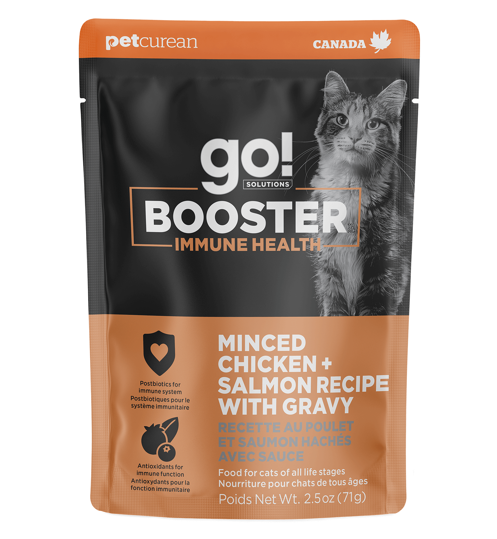 Go Booster Immune Health Minced Chicken Salmon with Gravy