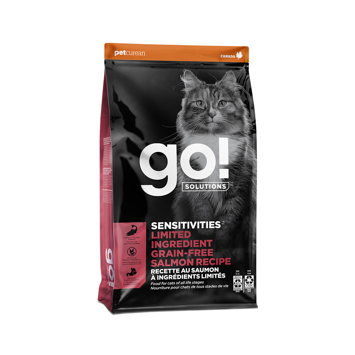Go! Solutions Sensitivities Limited Ingredient Grain-Free Salmon Recipe dry food for cats