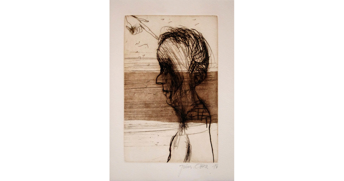 John Olsen, Portrait of Geoffrey Dutton — Artwork — Philip Bacon Galleries