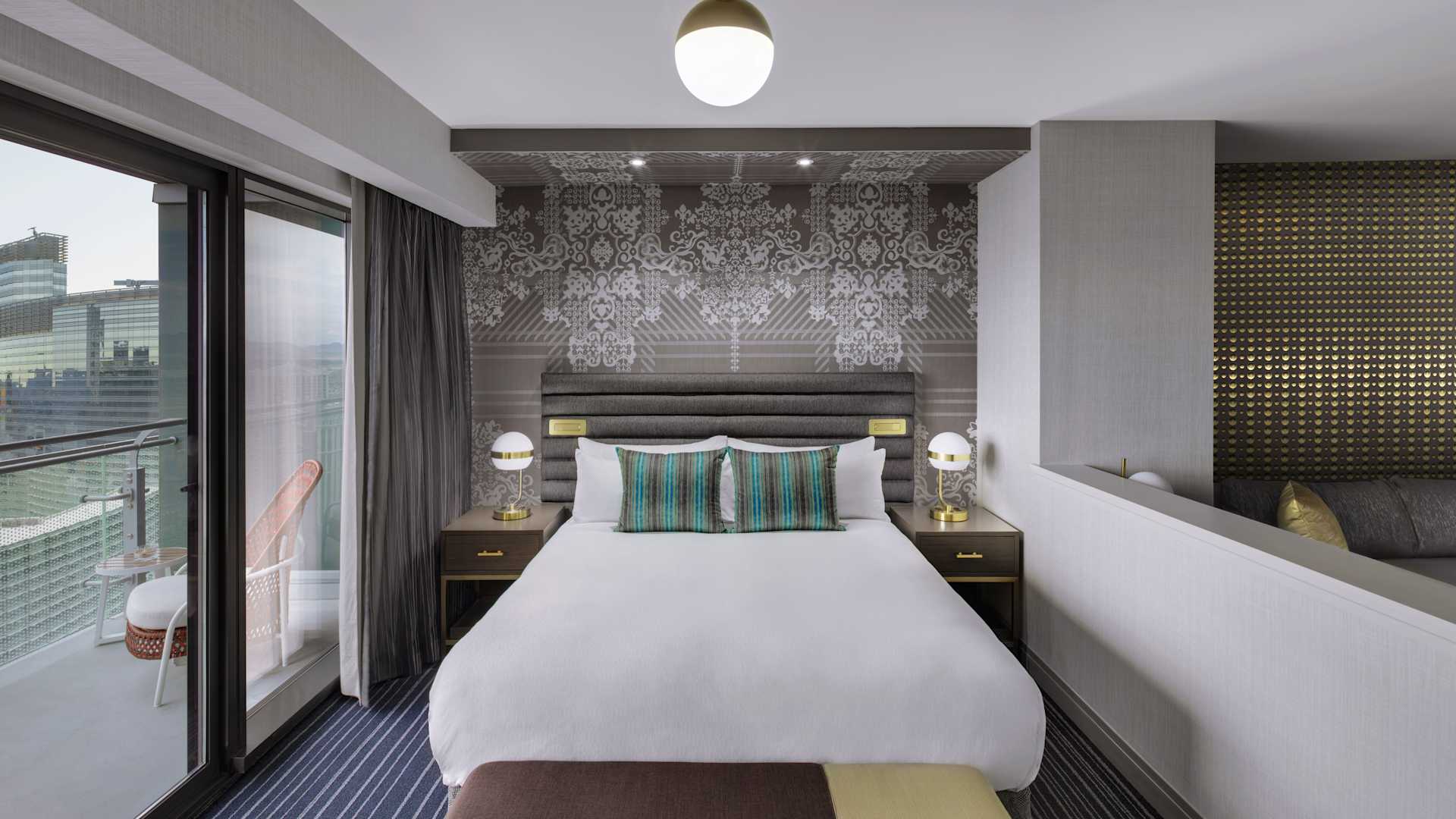 Cosmopolitan Las Vegas Terrace Studio Two Queen Beds Las Vegas Luxury Hotel | Terrace Studio | The Cosmopolitan