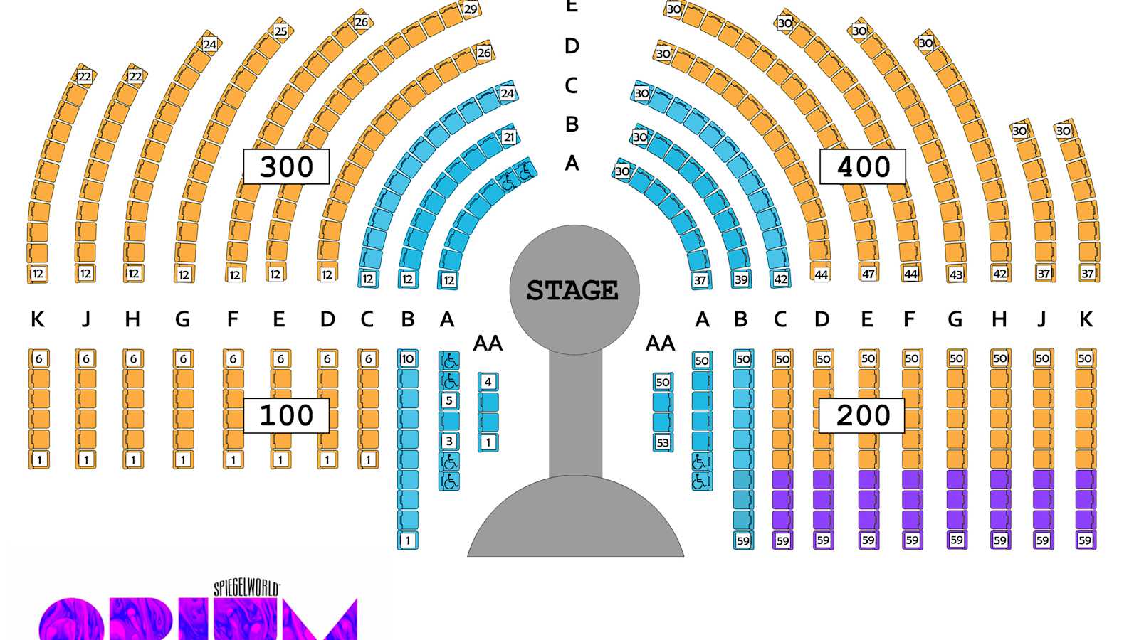 Chelsea Cosmopolitan Seating Chart