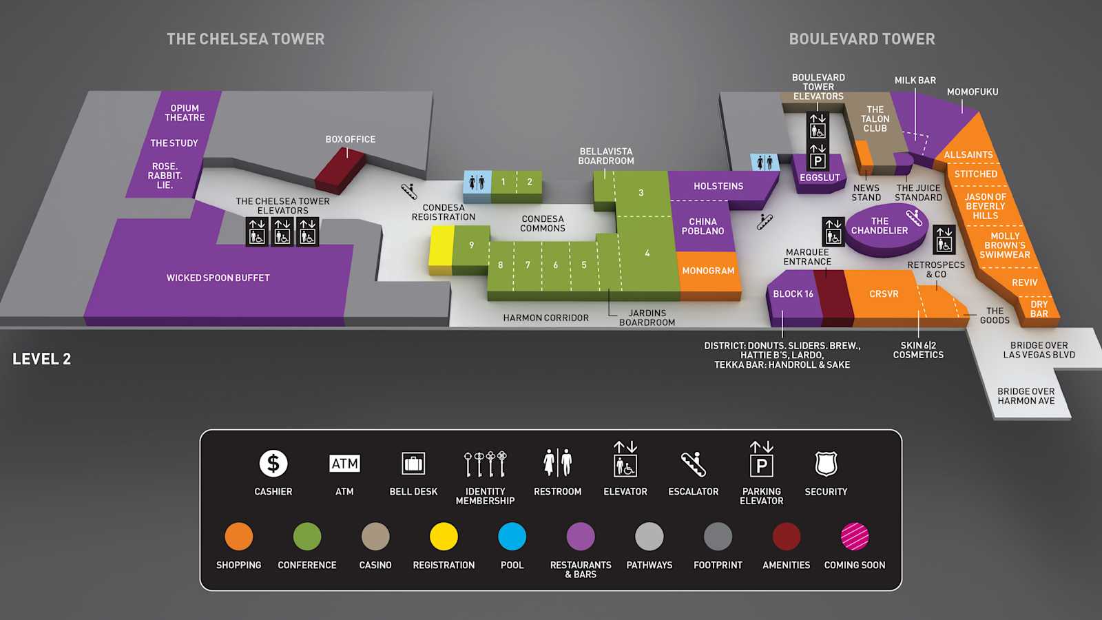 Gold Coast Casino Property Map Gold Coast Casino Property Map