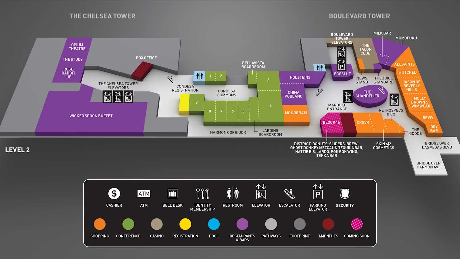 Las Vegas Luxury Hotel | Resort Maps | The Cosmopolitan